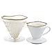 CoffeeSock Reusable Filters Made To Fit Hario v60-02 Style - GOTS Certified Organic Cotton Reusable Coffee Filters,Natural (V60-02)