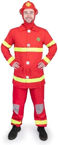Dress Up America Firefighter Costume for Adults - Jamaica | Ubuy