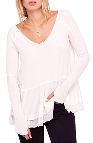 Free People Tangerine Tee Ivory LG (Women's 12)