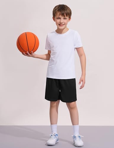 Boys Athletic Shorts Youth Quick Dry Soccer Basketball Running Gym Performance Mesh Sports Shorts for Kids4