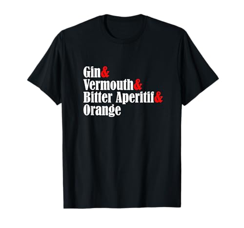 Negroni - Aperitivo amargo para cóctel, color naranja Camiseta