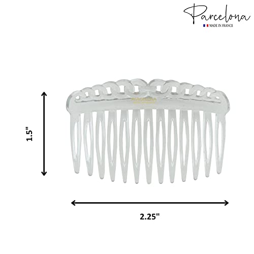 Set de 2 Peines Pequeños Transparentes de 6.99 cm miniatura 5