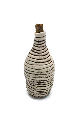 Handcrafted Rustic Ceramic Bottles with Cork Stoppers for Eclectic Home Decor – Artisanal Portuguese Clay Vases - Image 7