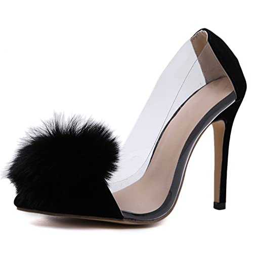 Talons hauts transparents chic pour mariage et grands événements