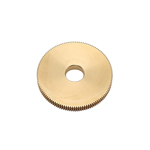 Image of Brass Worm Gear 120 Teeth 0.4MM 120T 12MM Hole Diameter Gear 1:120 Brass Decelerating Turbine Worm Gear 75MM Worm Rod