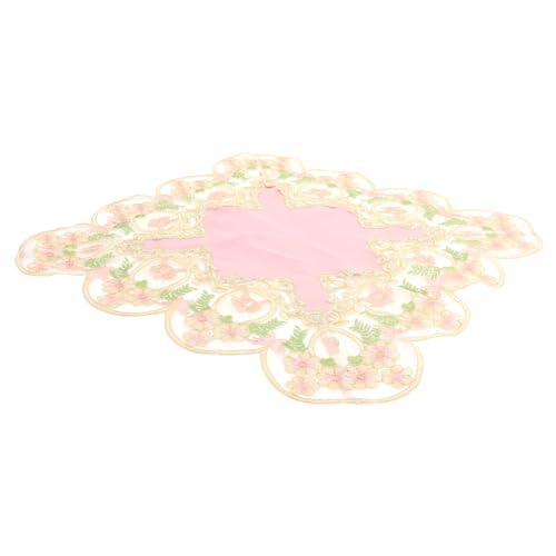 Napperon dentelle européenne chic petit format pastel pour décoration table