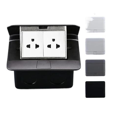 �A���~�J�o�[�e�[�u���R���Z���g�\�P�b�g USB HDMI �|�b�v�A�b�v�t���A�\�P�b�g �f�X�N�g�b�v�R���Z���g �B���\�P�b�g EU 146x120mm(Grey,2US-socket)