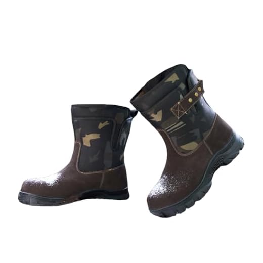 Botas De Neve Impermeáveis Para Homens, Botas Masculinas Plus Size Com Forro De Pele Extra Camuflada Para Neve Quente, Botas Altas Resistentes Da Neve Do Deslizamento Exterior Anti (Color : Brown, S