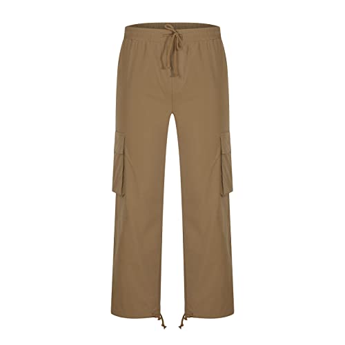 Men Outdoor Cargo Pant Lightweight Relaxed Fit Tactical Pant Hiking Jogger Classic Fit Multi Pockets 2023 Fashion Trousers #TOP7