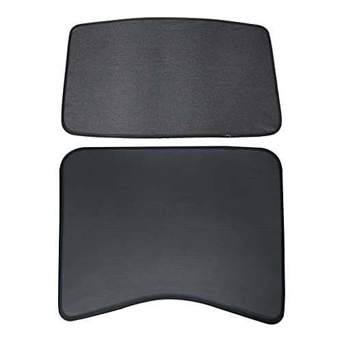 HPSHNR 2 PCS Tesla Model 3 2021 Parasol Accesorios de Coche Techo Delantero Trasero Parasol Parasol Techo Solar Parabrisas Tragaluz Persiana Sombra Protector de Red Cover