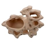 Toyvian Decoración Acuario Cerámica Cueva Escondite Peces Natural Seguro para Peceras