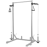 [LEADING EDGE] プーリーケーブルマシン [ LE-HR100 | LE-HR100V ハーフラック専用オプションパーツ ] 耐荷重40kg(片側) ワンタッチ取付 筋トレ 上半身