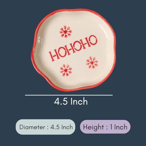 Image of WEAVING HOMES HOHOHO Handmade Dessert Plate (Set of 1) - Plates, Serving Plates, Dessert Plates, Serveware Plates, Plate Set, Small Plates, Kitchenware Plates