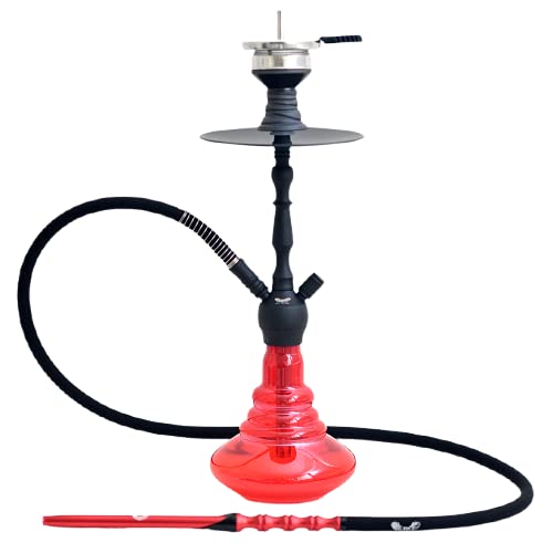 CRT | Shisha - MC-16 | Wasserpfeife mit Klickverschluss | Hookah Set | 47 cm | mit Silikonschlauch, Alumundstück…