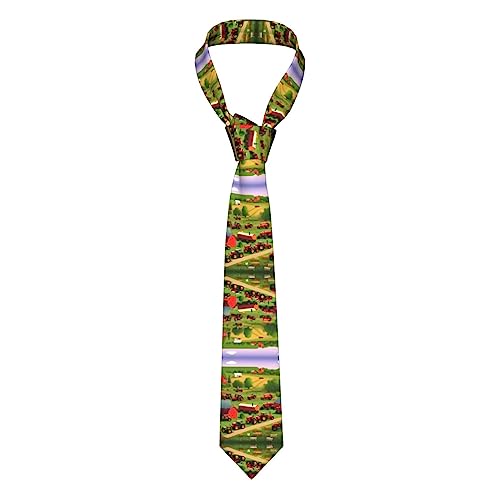 Cravate en soie supérieure pour homme avec feuilles tropicales avec fleurs, cravate de costume exquise, cravate imprimée tendance pour le gentleman moderne,...