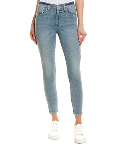 Hudson Womens Barbara Cropped Jeans, Blue, 29