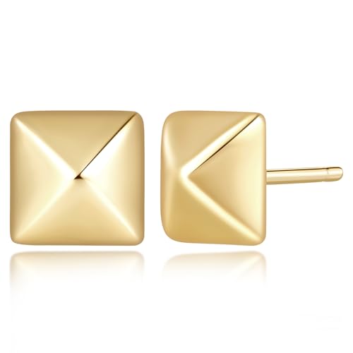 Gold Stud Earrings 14K Gold Earrings for Women Trendy Fun Fashionable and Totally Versatile Dainty Fashion Stud Earring for Women