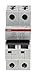 Price comparison product image ABB S202-K6 Miniature Circuit Breaker, 2 Pole, Type K, 6/10kA Breaking Capacity, 6 Amp Current (2CDS252001R0377)