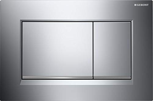 Geberit 2-Mengen Betätigungsplatte Sigma 30, silber glänzend (chrom) - 2