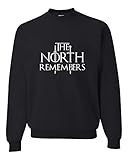 Go All Out Small Black Adult The North Remembers Sweatshirt Crewneck