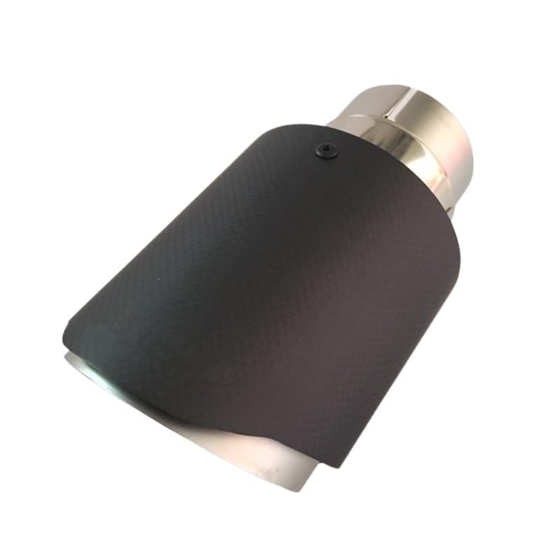 Tubo de escape de coche en fibra de carbono mate y acero inoxidable premium para tuning elegante