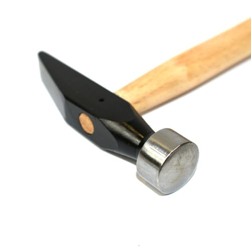 Big Horn 19874 Flat Face and Cross-Peen Goldsmith\'s Hammer w/Wooden Handle 11-1/2 Inch Long for Riveting Chisel Metal Forming Jewelry Making Tool - Thumbnail 3