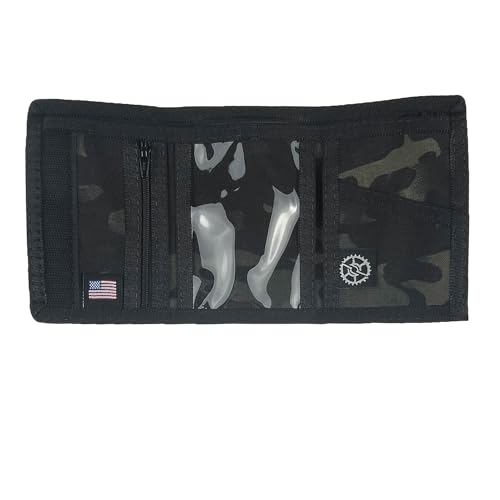Image of Nylon Billfold Wallet with Zippered Coin Pocket (MultiCam Black Camo)