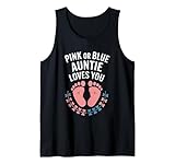 rosa o blu auntie loves you gender reveal canotta
