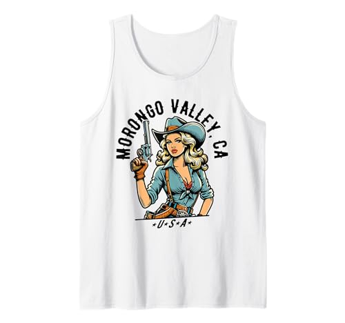 Morongo Valley California USA Cowgirl Design in stile occidentale Canotta