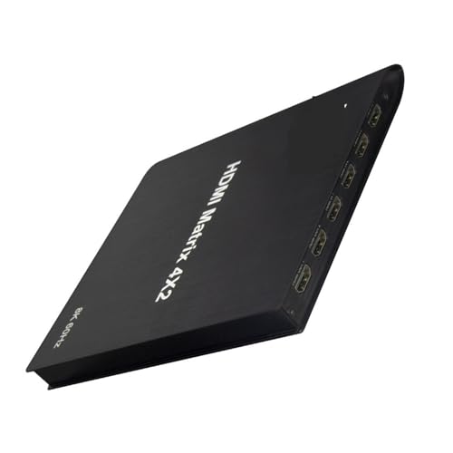 MNMIOIO Divisor de Matriz de Video 2.1 HDR 8K 60 Hz 4x2 4K 120 Hz 4 entradas y 2 Salidas
