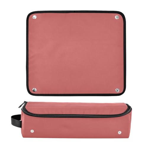 Estuche de viaje 2 en 1 con almohadilla resistente al calor miniatura 3