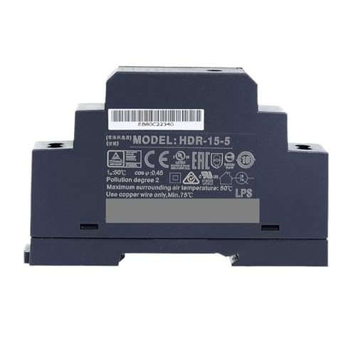 Alimentation rail DIN HDR-15 15V 1A 15W boîtier modulaire étagé