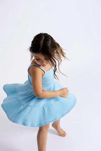 monica + andy Girls' Ribbed Spaghetti Strap Dress3