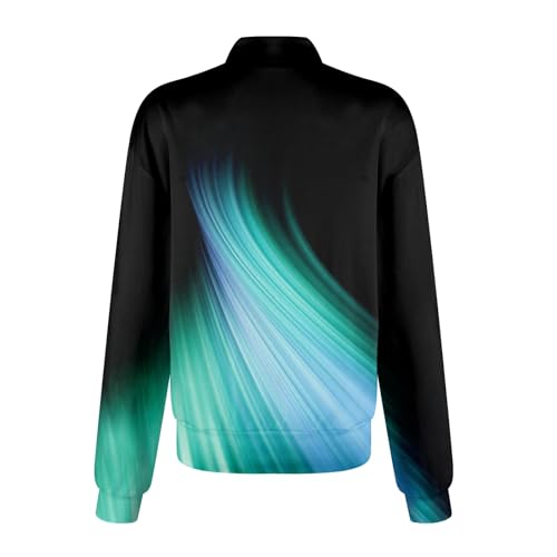 Scrub Jackets for Woman Zip Up Long Sleeve Tops Print Plus Size Womens Scrubs for Women Nursing Shirts with Pockets