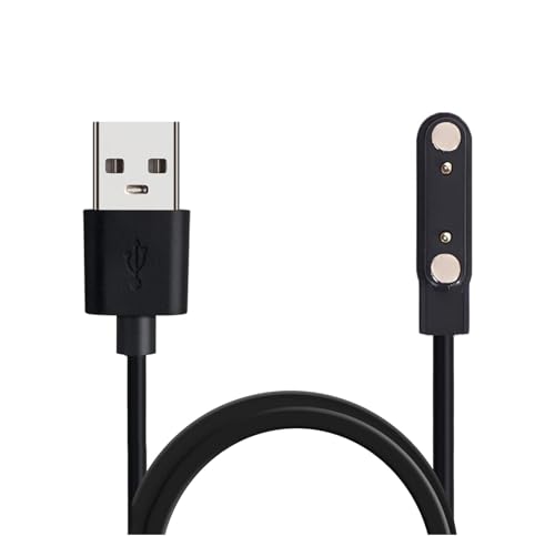 Smart Watch Universal Charger Magnetic 7.62mm, Smartwatch 2 Pin Magnetic Suction Replacement Charger Cable for da fit Smart Watch, Charging Distance of Watch is Compatible 7.5mm-8mm