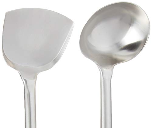 Fox Run Spatula & Ladle Wok Tool Set, 16.5-17.5 Inches, Stainless Steel #TOP5
