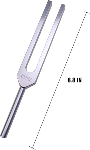 Image of 432 Hz Tuning Fork for Healing Sound Healing Therapy Reduces Stress and Anxiety 423hz Aluminum Alloy Energy Yoga Tuning Fork