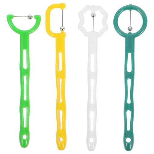 VILLFUL 4pcs Tongue Exerciser Tongue Tip Training Tool Set for Speech Therapy Oral Muscle Exercises and Mobility Improvement Suitable and Adults