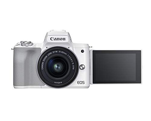 Image of Canon EOS M50 Mark II + EF-M 15-45mm is STM Kit White, Optical Zoom