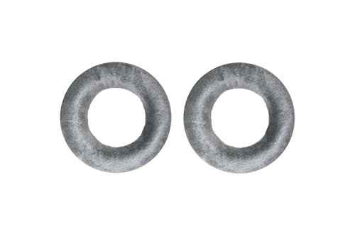 beyerdynamic EDT 770 V Ohrpolstersatz für beide Seiten für DT 770 PRO und weitere Modelle (Velour/Silber, ohne Schaumstoffscheiben)