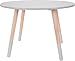 Produktbild Kindertisch aus Holz rund natur weiß 60 cm