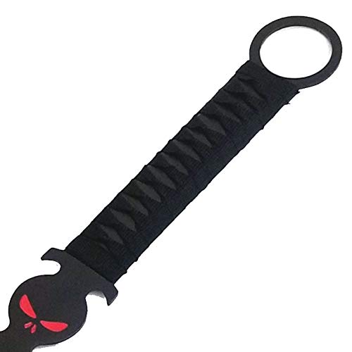 Ninja Sword Machete Throwing Knife Tactical Katana Tanto Blade, 27-Inch … (Red-Ninja Head) - Thumbnail 3