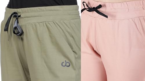 Image of Club A9 Women Cotton, Solid, Capri Pants | Lounge Pants | 3 /4th Pants - Pack of 2
