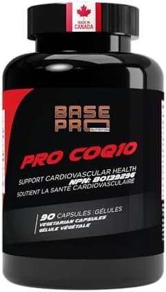 CoQ10 Capsules - 90 CAPSULES | 200mg per Serving | Base Pro Nutrition | 90 Vegetarian Capsules | Coenzyme Q10 |