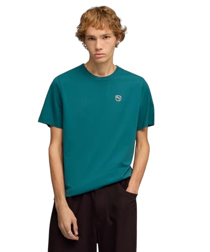 Image of Puma Men Cotton Solid Regular Fit Tees