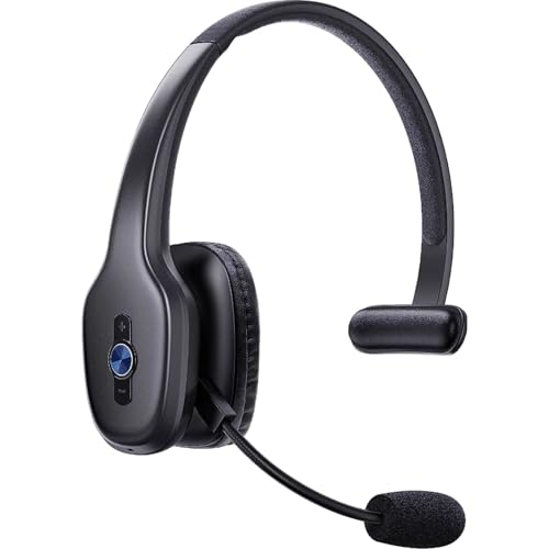 Truck Driver Bluetooth Headset with Mic, Single Ear Wireless Headset,