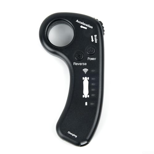 Zilimontt Electric Skateboard Remote Control, Electric Skateboard with Wireless LED Display Remote Control, Adjustable Speed and Braking, 2.4GHz Radio Transmitter Handheld Remote Controller(Upgraded)