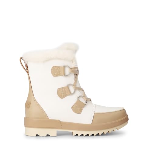 DREAM PAIRS DREAM PAIRS Ankle Winter Boots for Women Snow Boots Anti-Slip Resistant Classic Warm Faux Fur Lined Lace Up for Outdoor Hiking Walking,Size 9,Beige,SDSB2414W