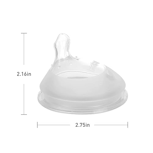 Miniatura 7 de Haakaa Generación 3. Tetinas de silicona para biberón, ortodoncia, anticólicos, cuello ancho, 100% silicona de grado médico, se adapta a todos los