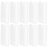SMASOLO Tubos de Desodorante Antitranspirante Transparentes Blancos 10 Unidades 15 Ml para Crema Portátil sin Fugas Envases Vacíos Cosméticos para Cuidado Personal y Viaje